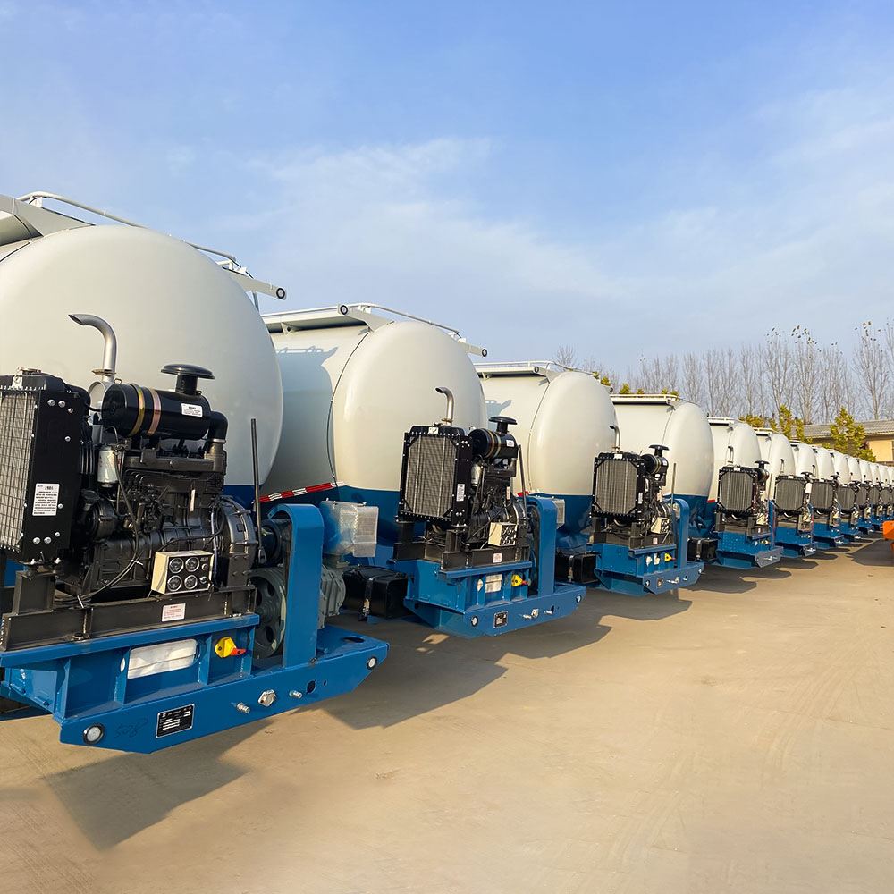 V-shaped cement powder tanker with 3 axles and Weichai-powered discharge system