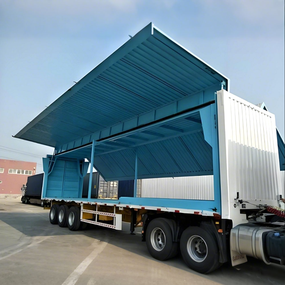 Heavy-duty 53 foot dry box van trailer for bulk cargo transportation