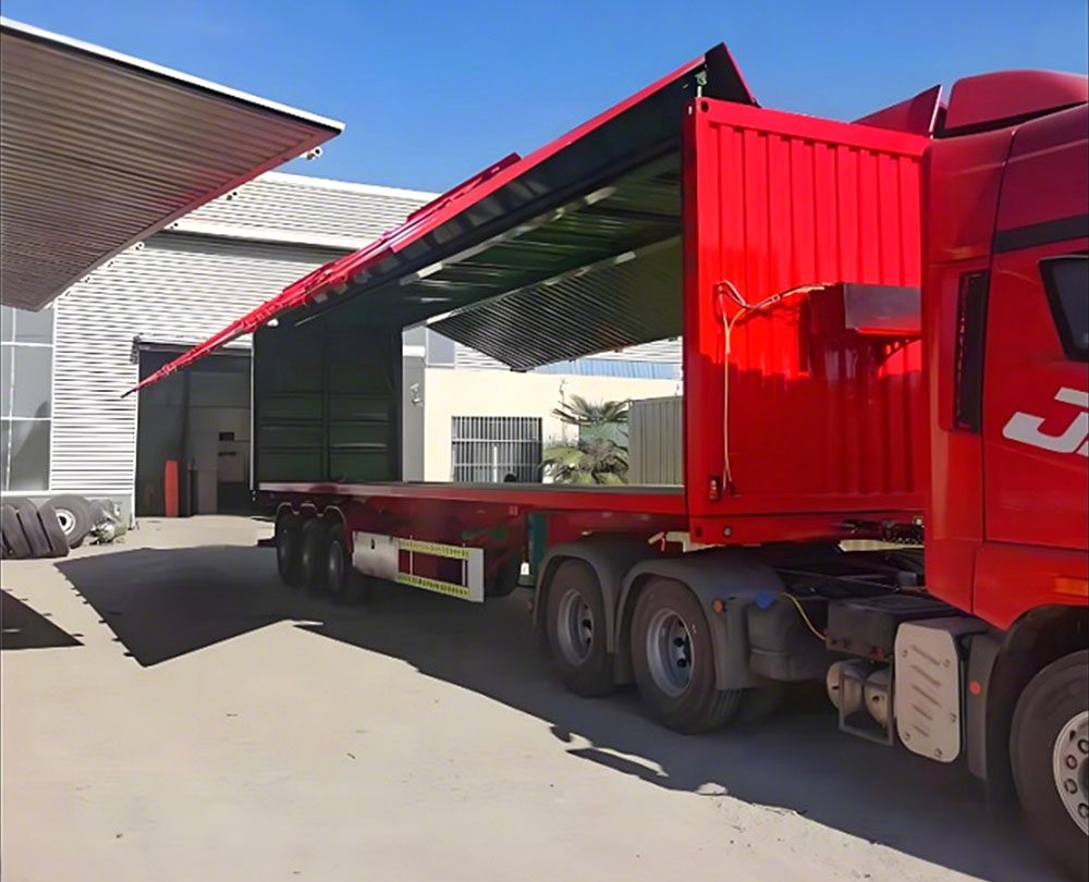Heavy-duty 53 foot dry box van trailer for bulk cargo transportation