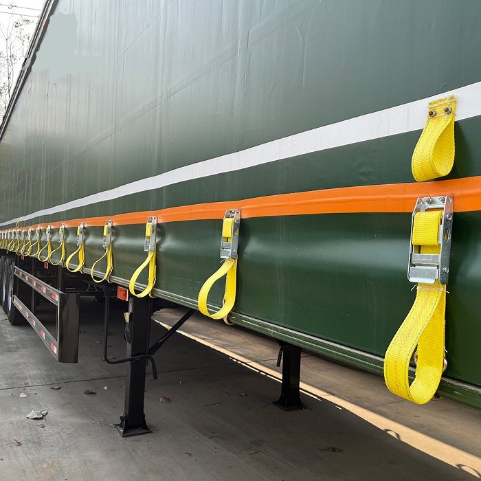 3 axle 40ft van box curtain side trailer for general freight and cargo transport