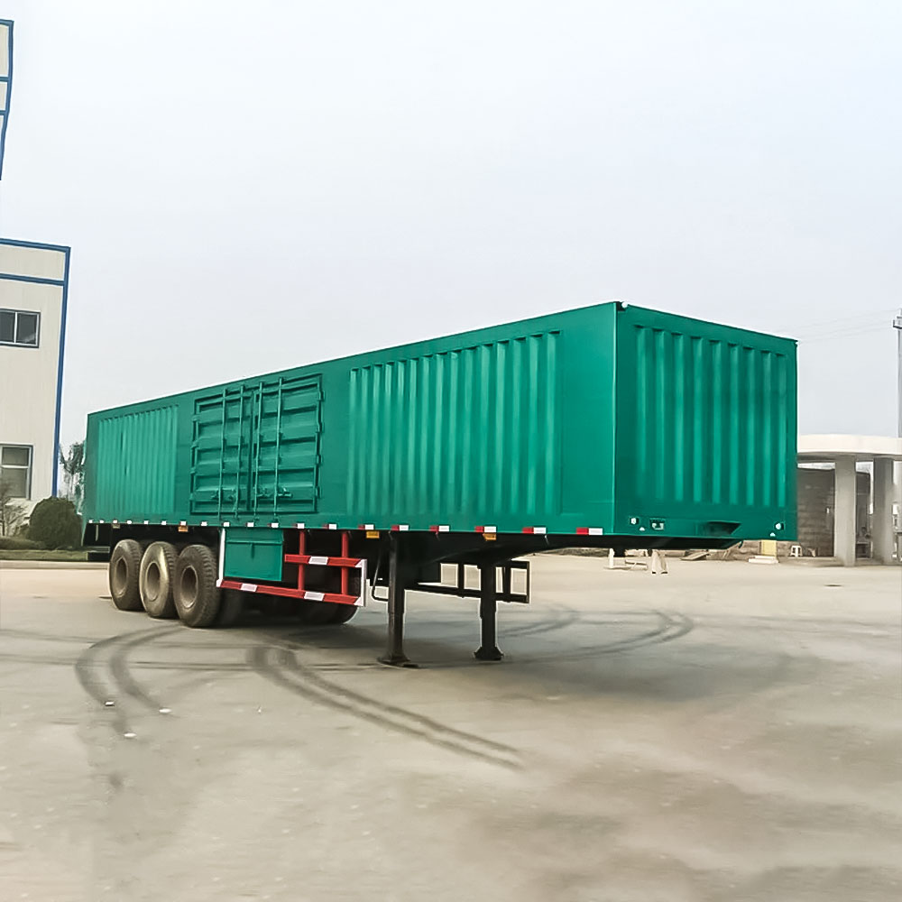 60 ton van box semi trailer for logistics and dry cargo delivery