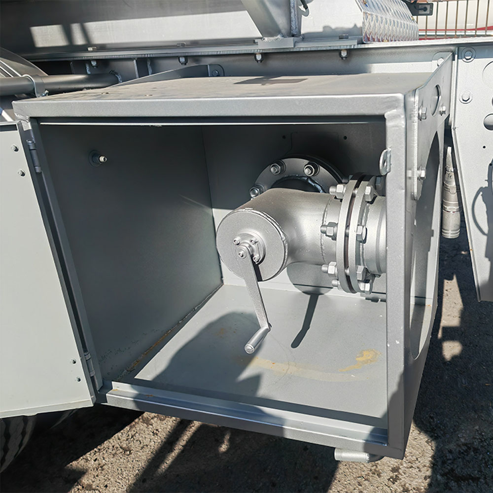 ZW fuel tanker trailer with 55-ton payload, featuring raw aluminum body and orange stripe accents for modern fleet operations.