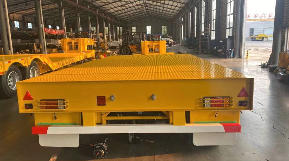 4 axle 100 ton detachable gooseneck trailer for heavy machinery transport