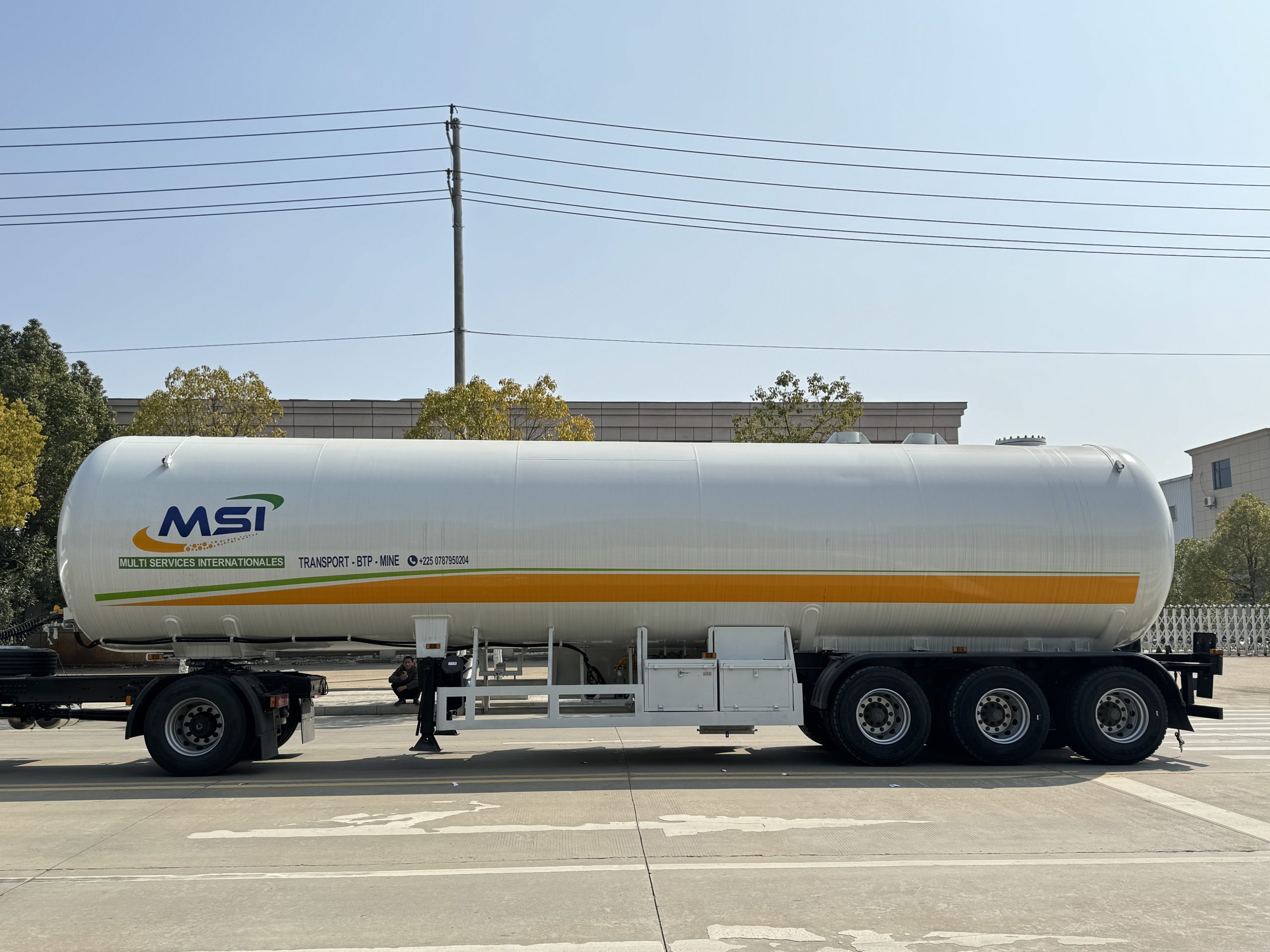 3-Axle LPG Tanker Trailer – 60,000L HSLA Steel Tank