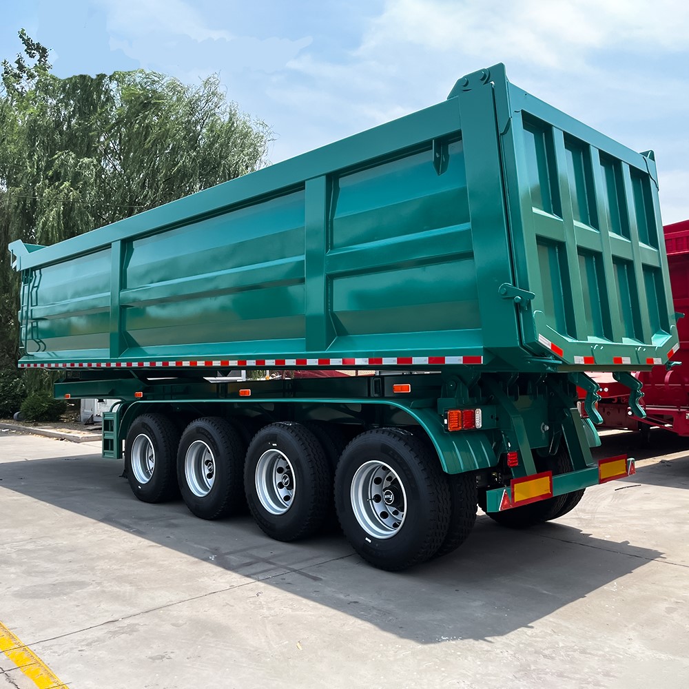4 Axle U Type Tipper Trailer for Bulk Material Transport