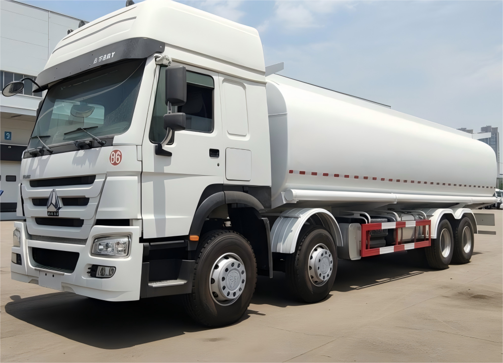 High-quality image of the new generation heavy-duty tanker truck